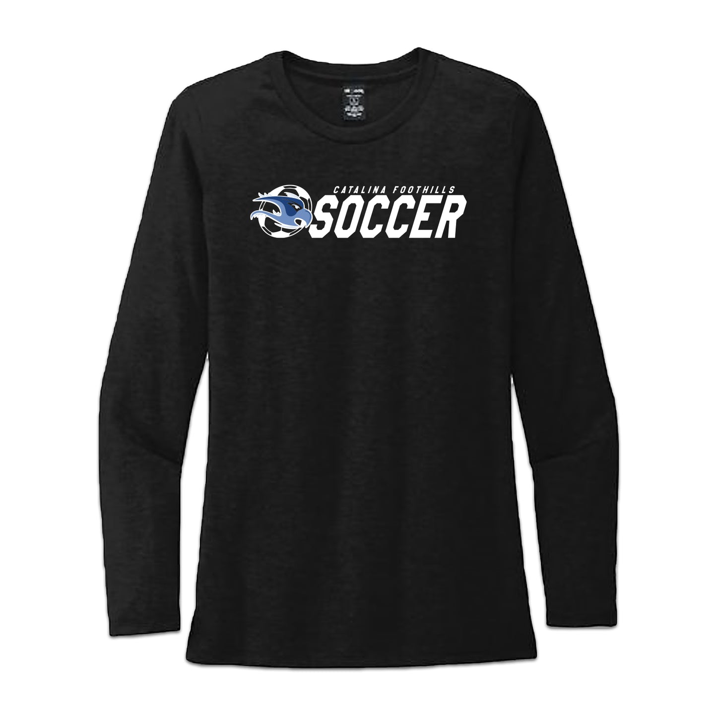 WOMENS TRI BLEND LONGSLEEVE TEE BLACK