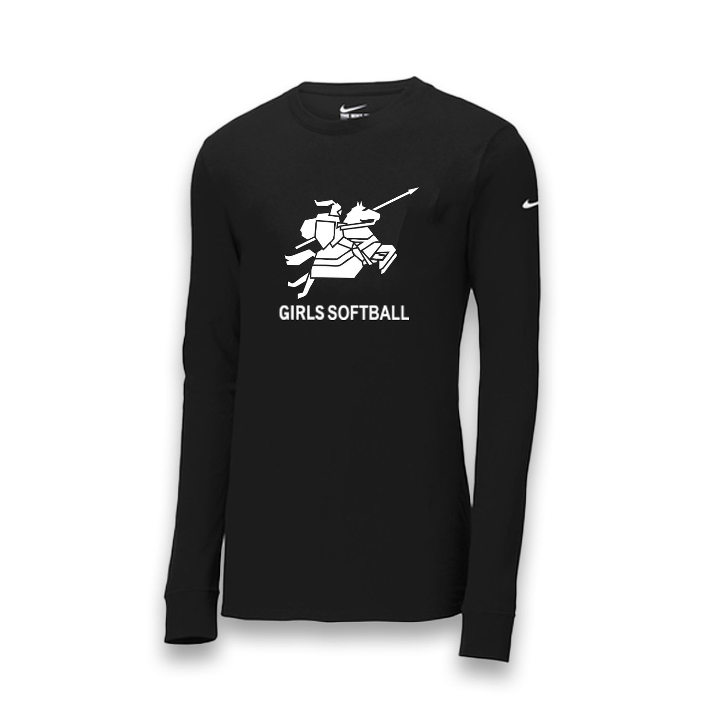 NIKE DRI-FIT LS FAN TEE SCSB BLACK
