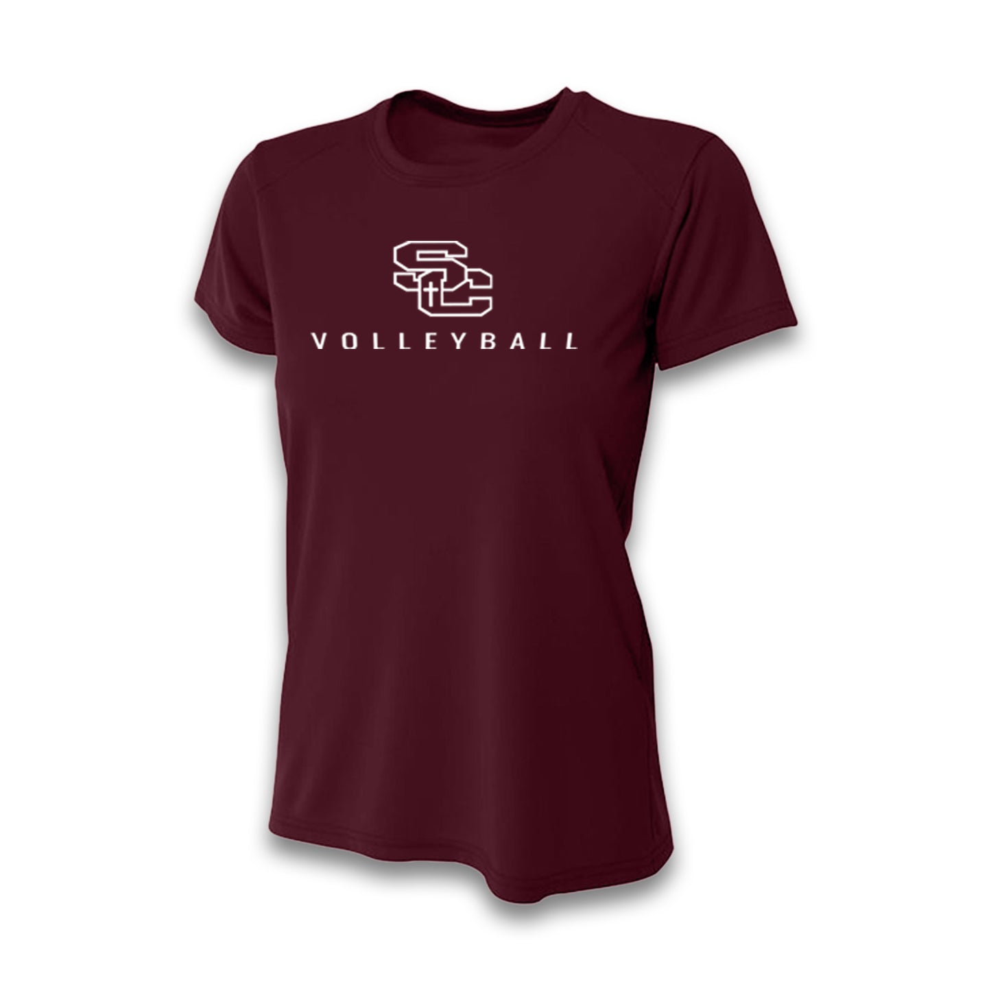 SALPOINTE VOLLEYBALL PRACTICE TEE MAROON