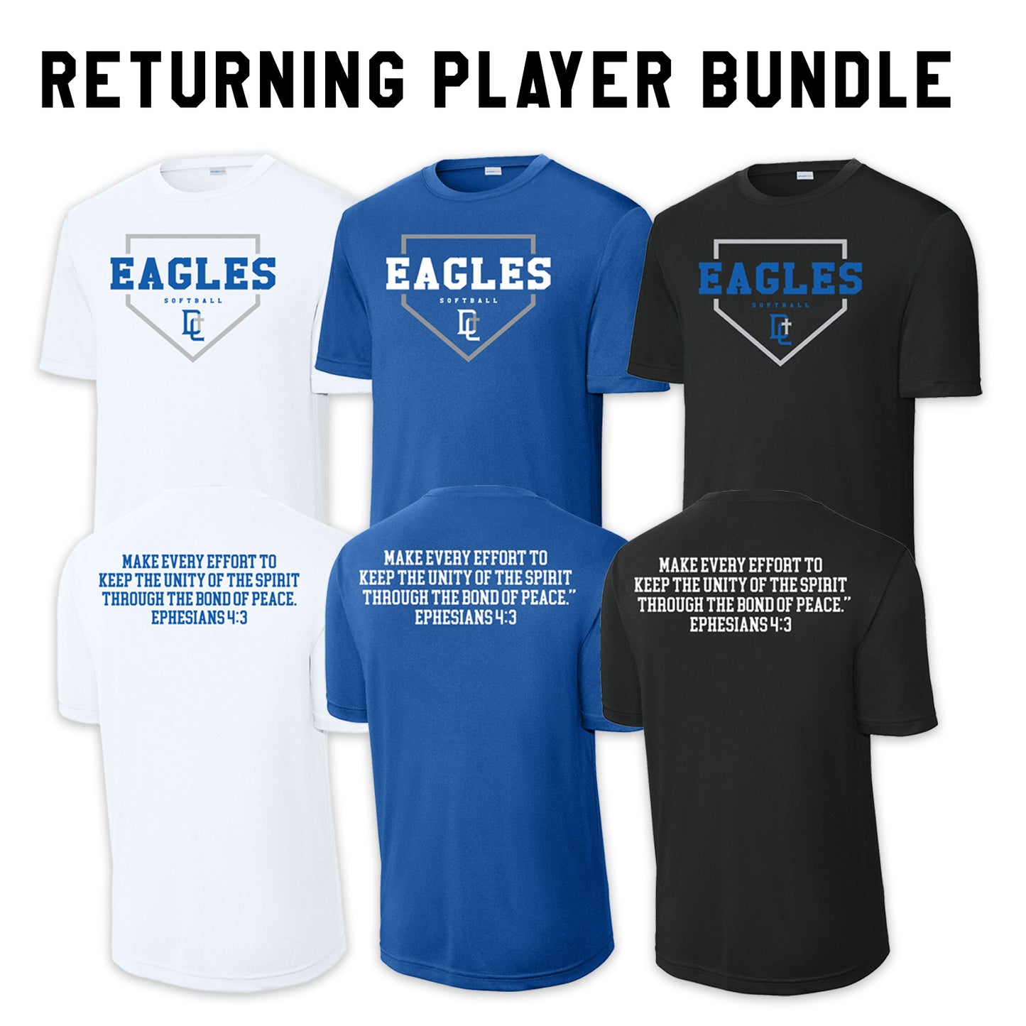 DC SOFTBALL RETURNING PLAYER BUNDLE