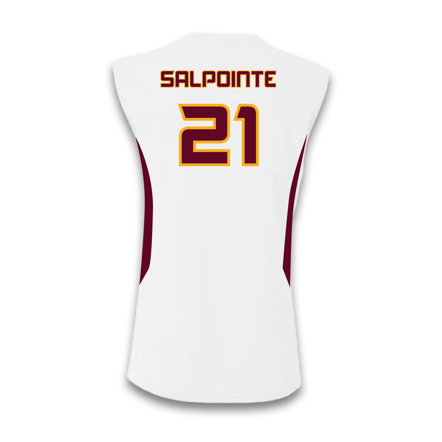 CUSTOM SLEEVELESS JERSEY WHITE