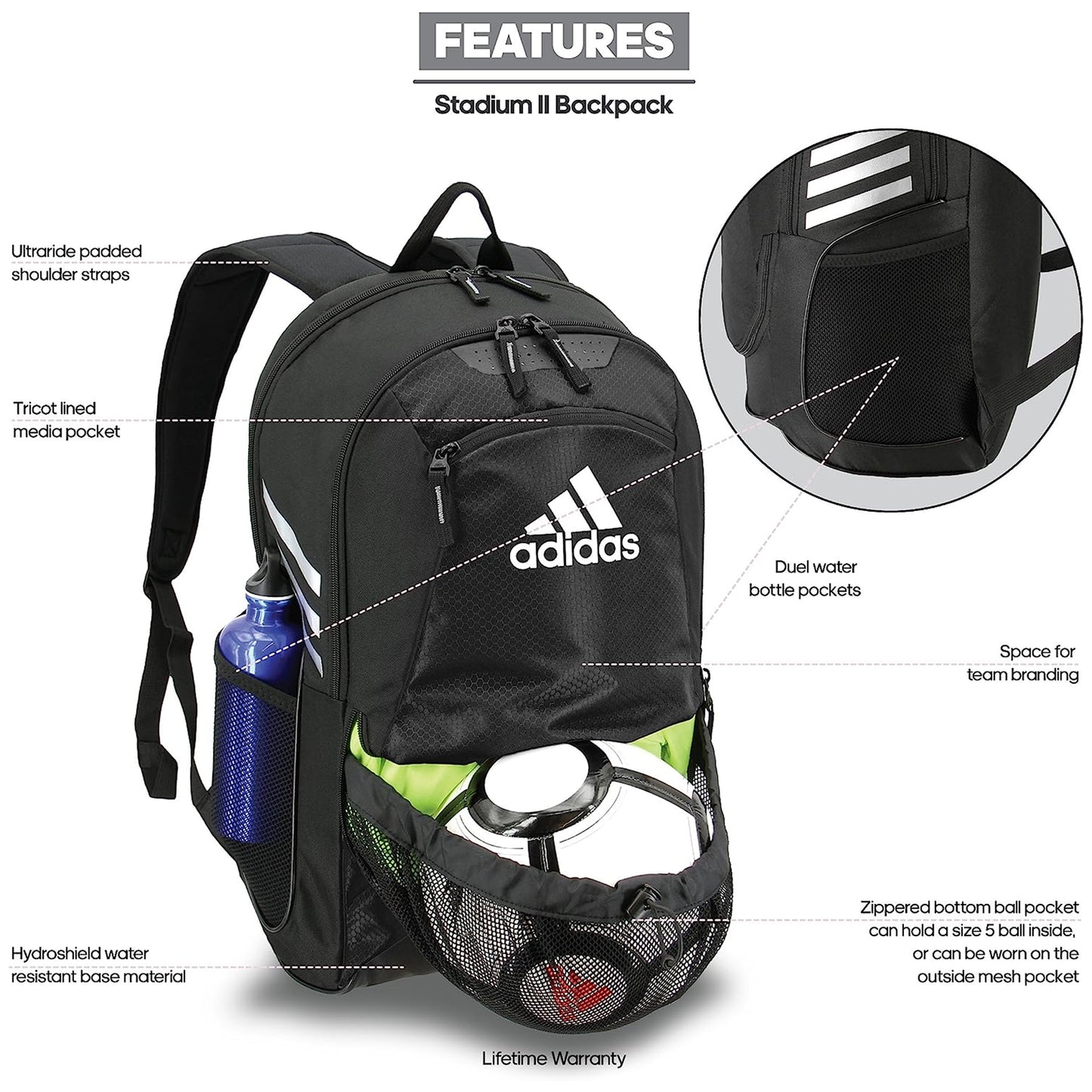 CAC STADIUM SOCCER BACKPACK
