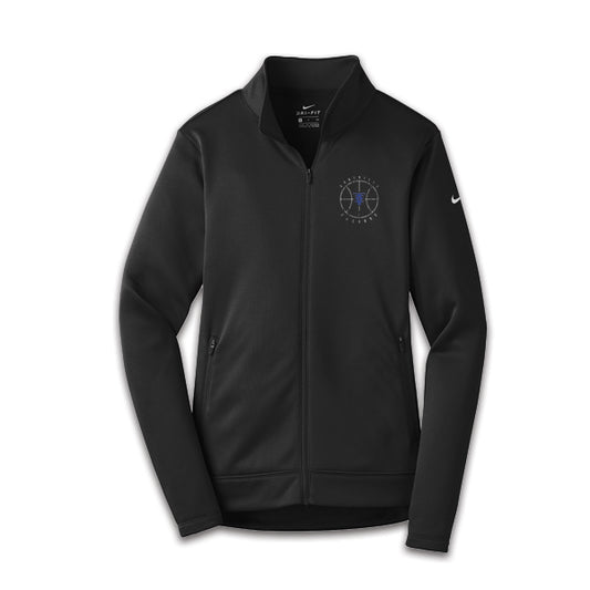 NIKE LADIES FULL ZIP FLEECE JACKET CFBB BLACK