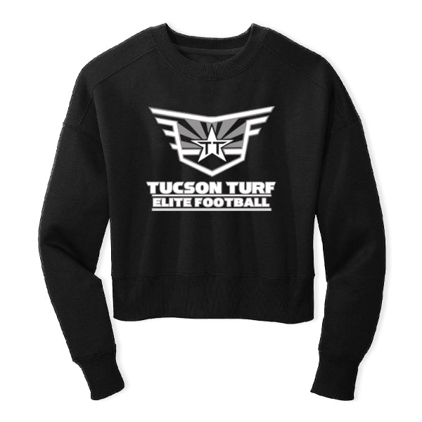 WOMENS CROPPED CREWNECK SWEATER