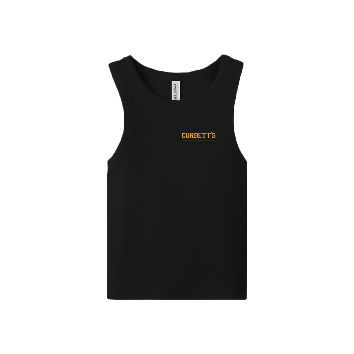 CORBETT'S WOMENS CROP TANK STAFF SHIRT