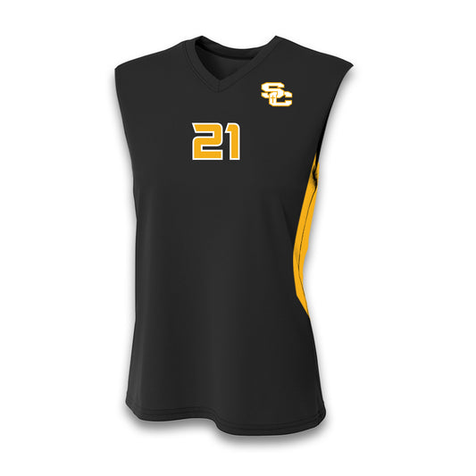 CUSTOM SLEEVELESS JERSEY BLACK