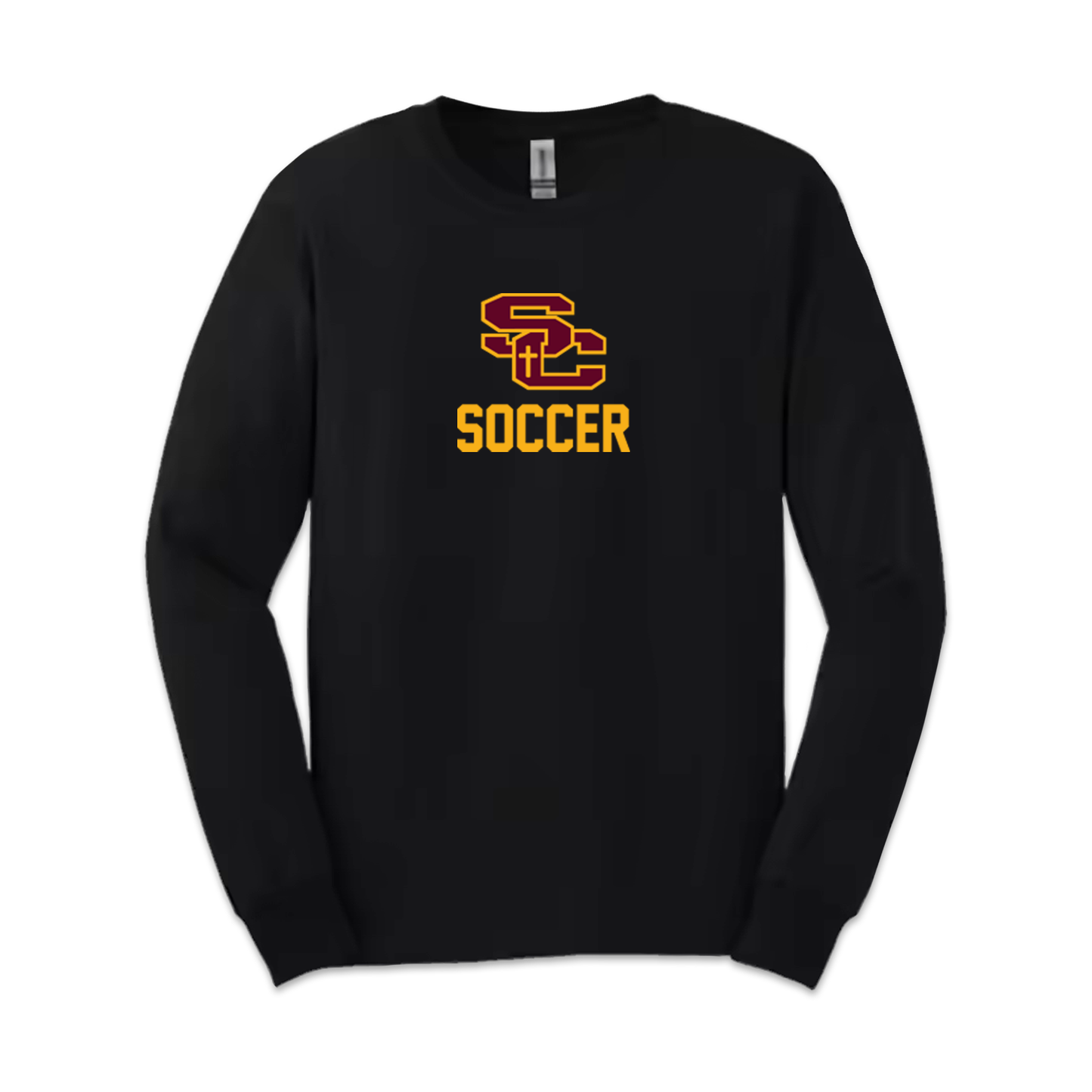 SUPPORTER LS SHIRT BLACK LARGE PRINT