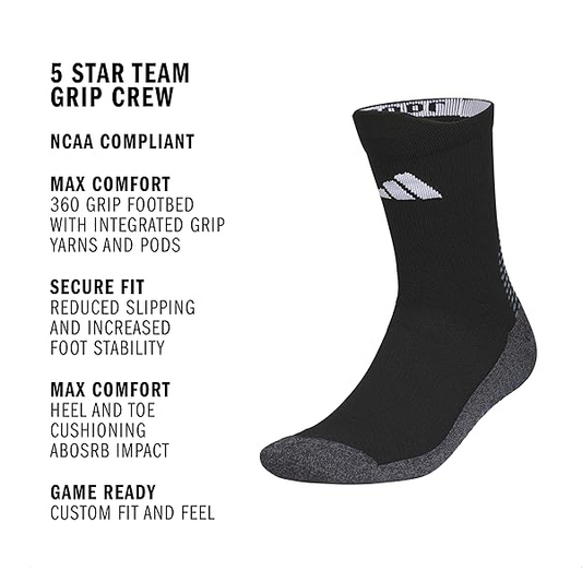 ADIDAS GRIP SOCK BLACK