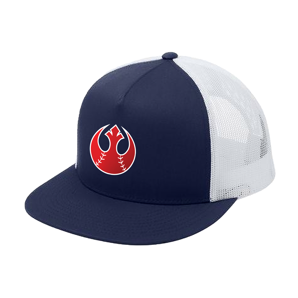 5 PANEL TRUCKER MESH CAP REBELS