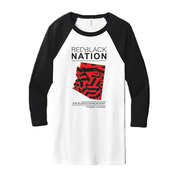 EXCEL SUPPORTER NATION 3/4 SLEEVE TEE