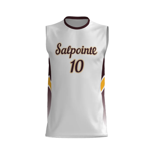 CREW NECK SLEEVELESS JERSEY SCVB VARSITY WHITE