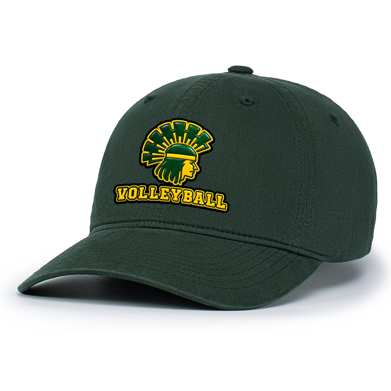 CDO VOLLEYBALL VINTAGE BUCKLE DAD CAP 3D PATCH