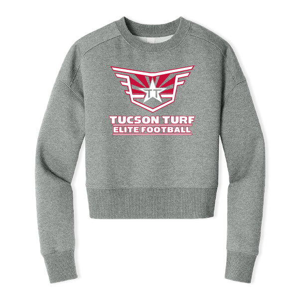 WOMENS CROPPED CREWNECK SWEATER