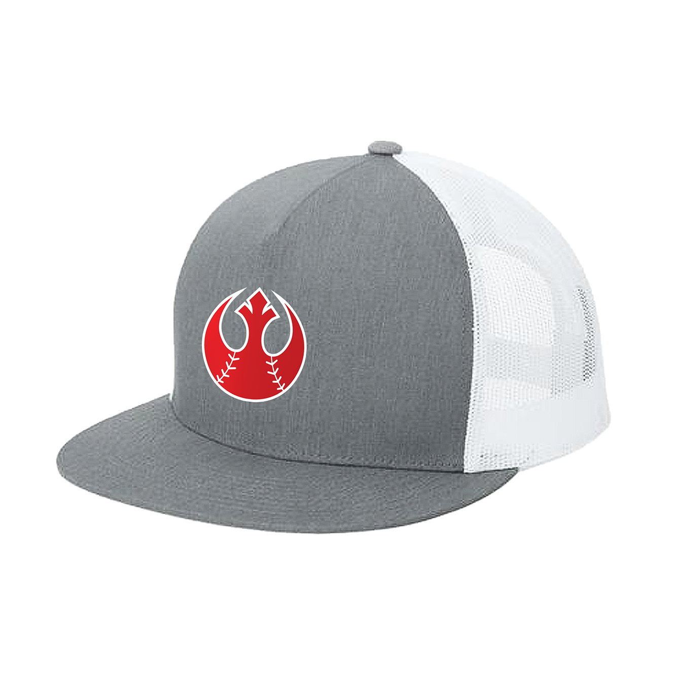 5 PANEL TRUCKER MESH CAP REBELS