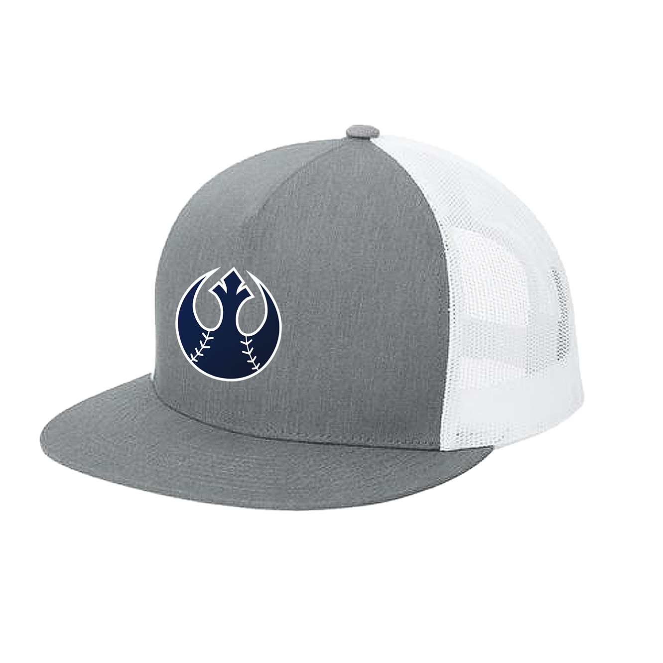 5 PANEL TRUCKER MESH CAP REBELS