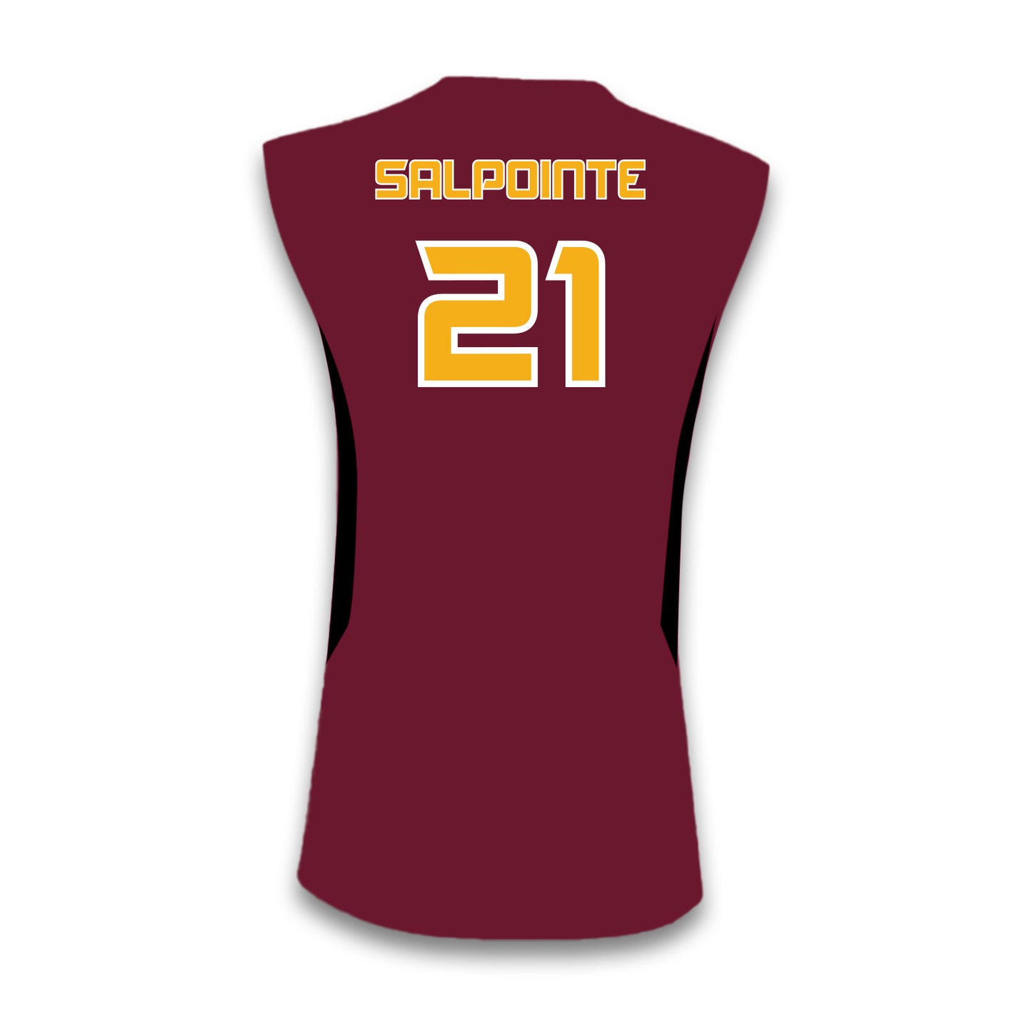 CUSTOM SLEEVELESS JERSEY MAROON