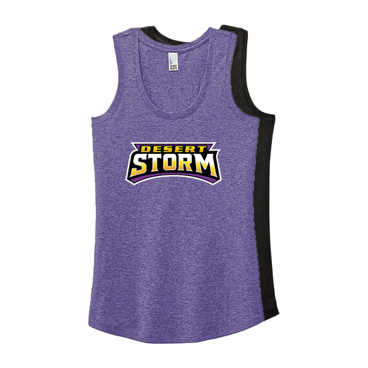 WOMENS RACERBACK TANK DESERT STORM