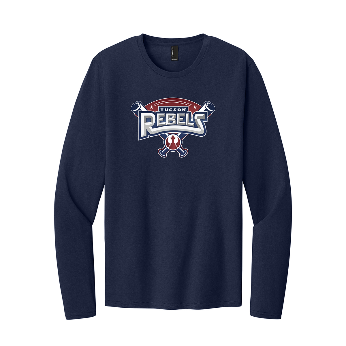 PERFECT TRI LS TEE REBELS NEW NAVY