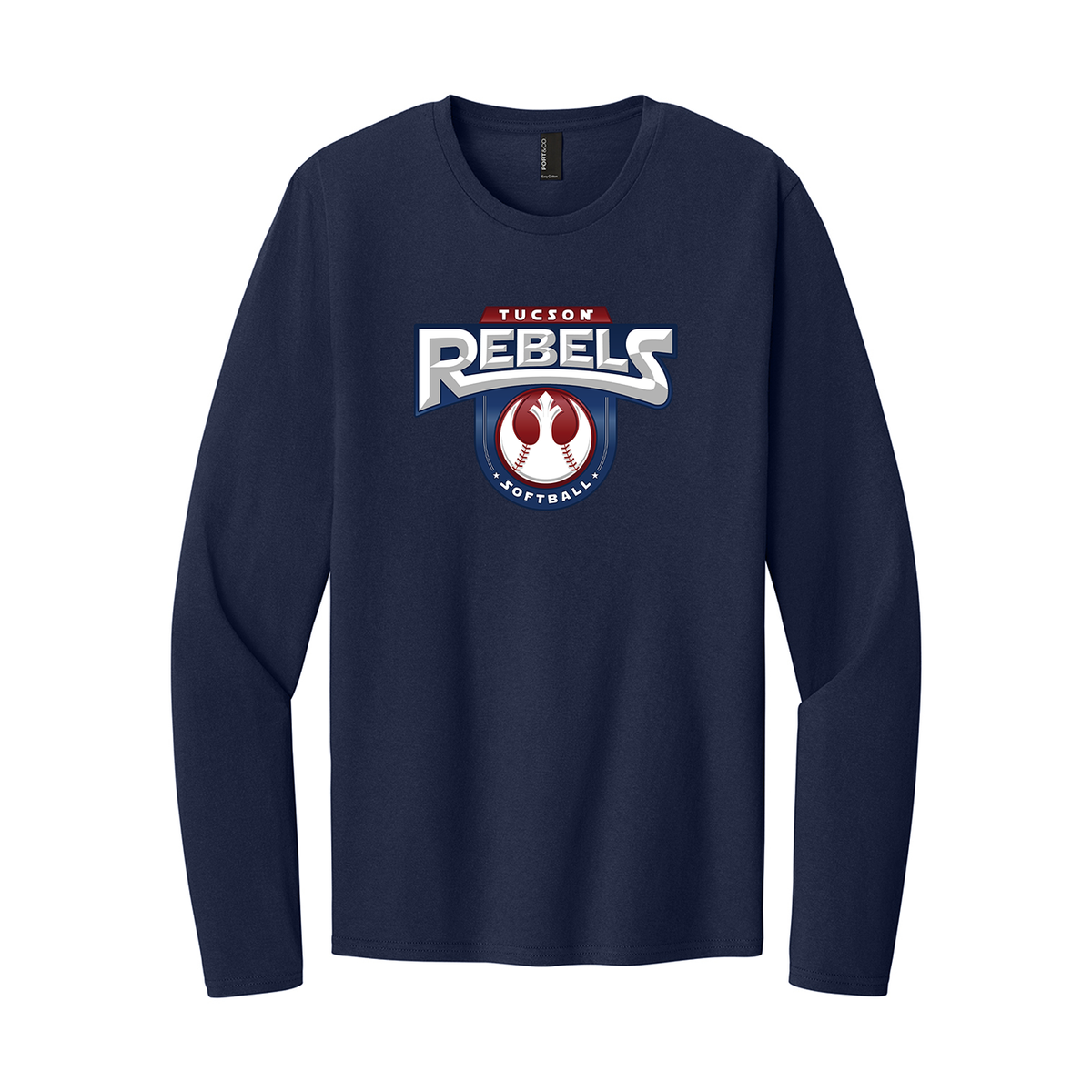 PERFECT TRI LS TEE REBELS NEW NAVY