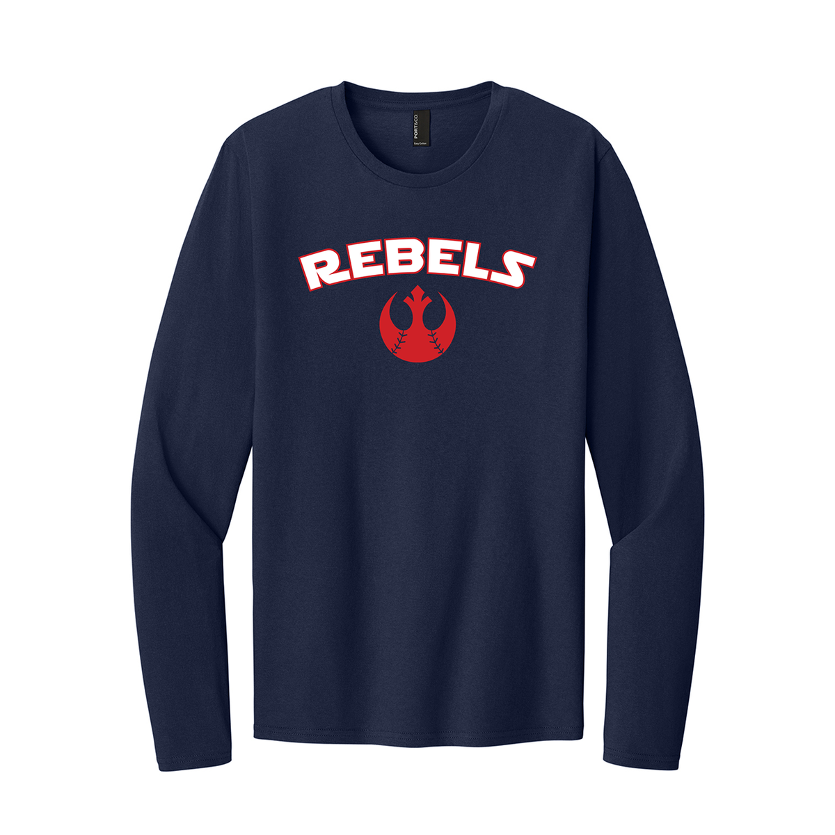 PERFECT TRI LS TEE REBELS NEW NAVY