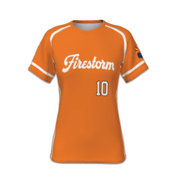 Custom V Neck Ss Firestorm Orange – The Shop