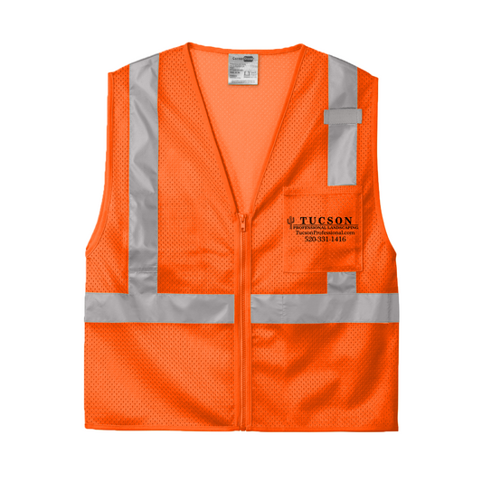 CORNERSTONE WORKWEAR MESH ZIPPER VEST