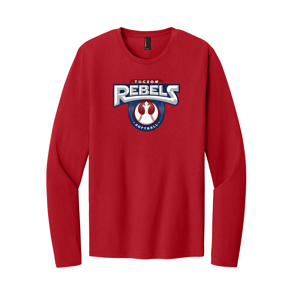 PERFECT TRI LS TEE REBELS RED FROST