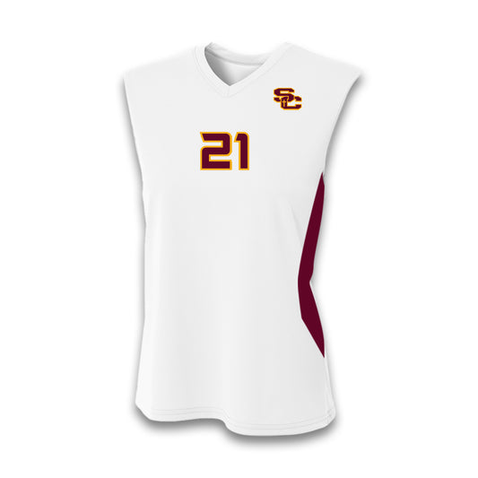 CUSTOM SLEEVELESS JERSEY WHITE