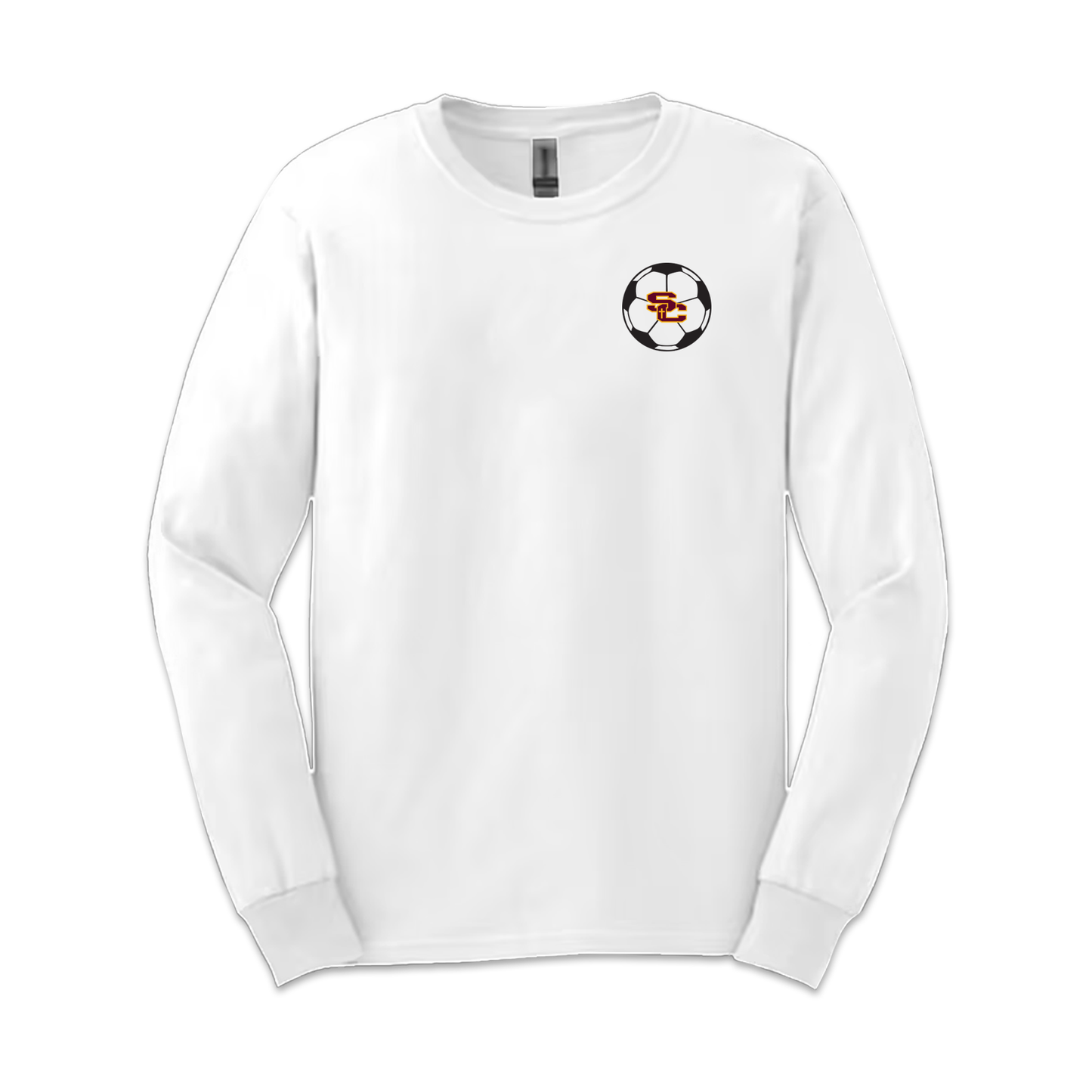 SUPPORTER LS SHIRT WHITE SMALL PRINT