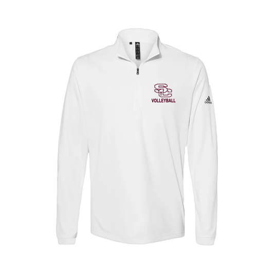 ADIDAS LIGHTWEIGHT QUARTER ZIP PULLOVER SCVB WHITE