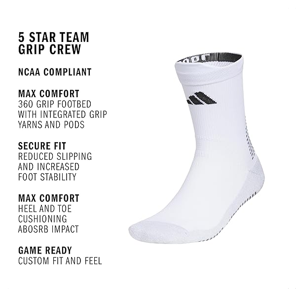 ADIDAS GRIP SOCK WHITE