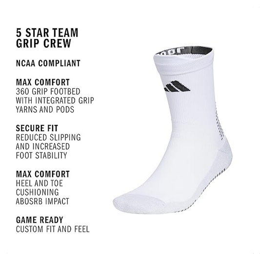 ADIDAS GRIP SOCK WHITE
