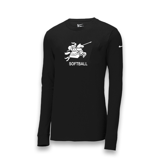 NIKE DRI-FIT LS FAN TEE SCSB BLACK