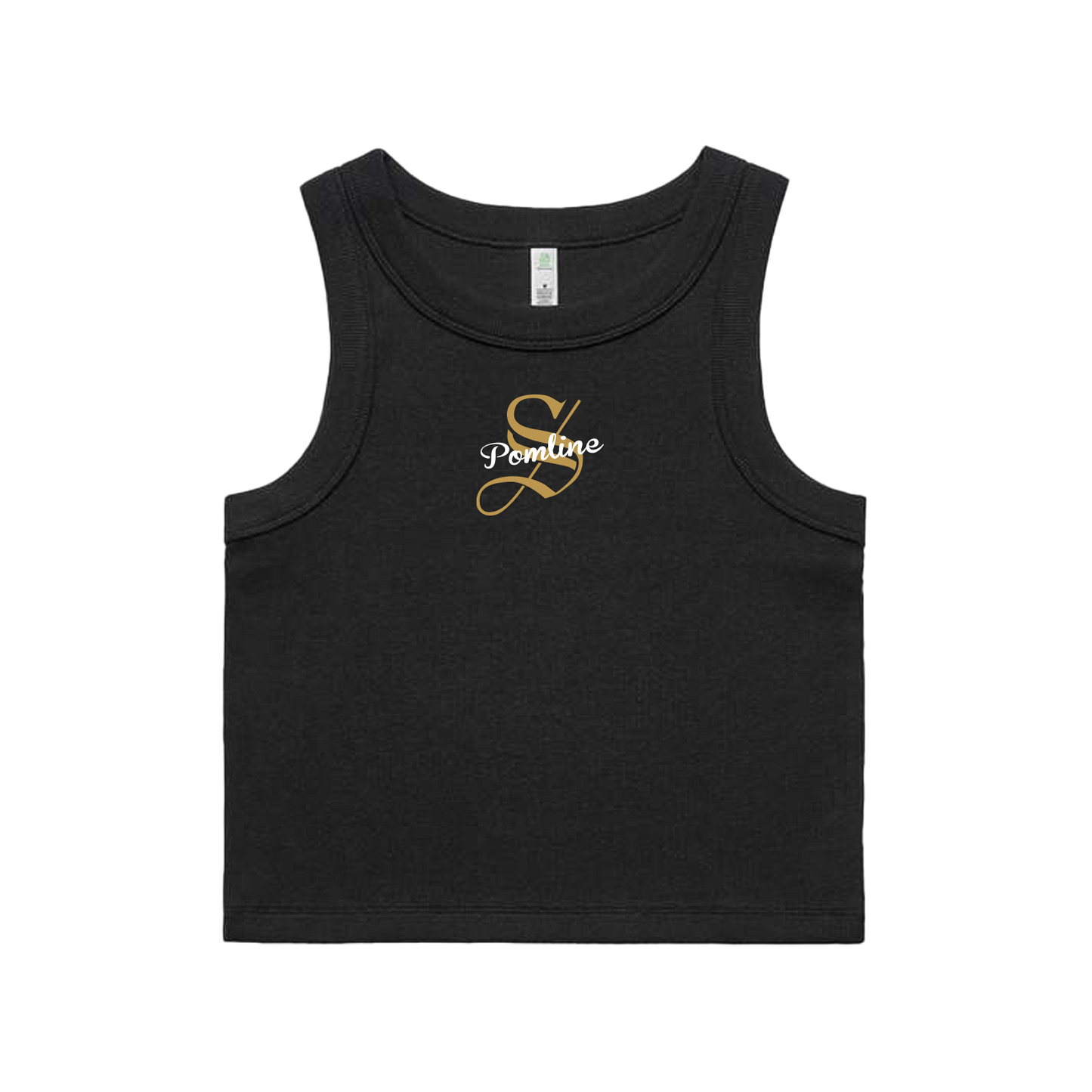 SABINO POM WOMENS CROP RIB TANK