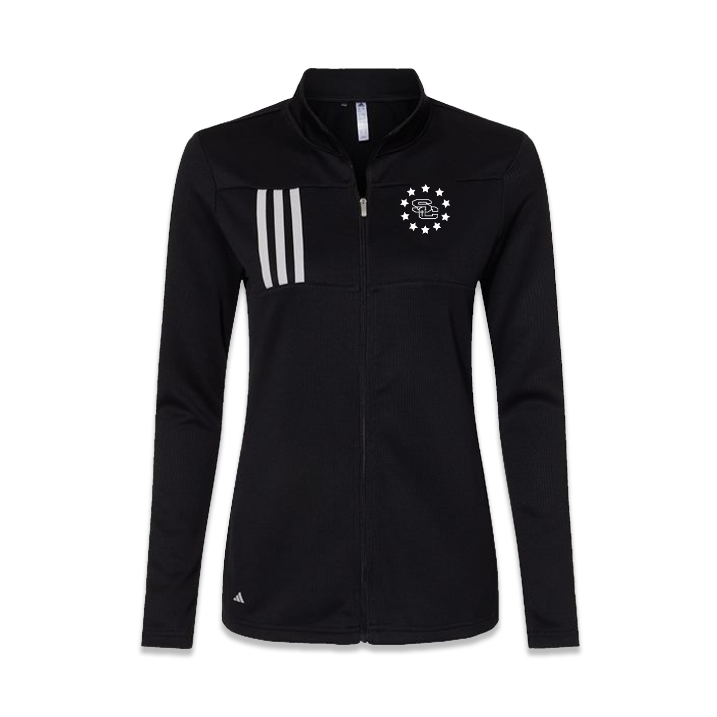 ADIDAS WOMENS 3 STRIPE JACKET SCGS BLACK