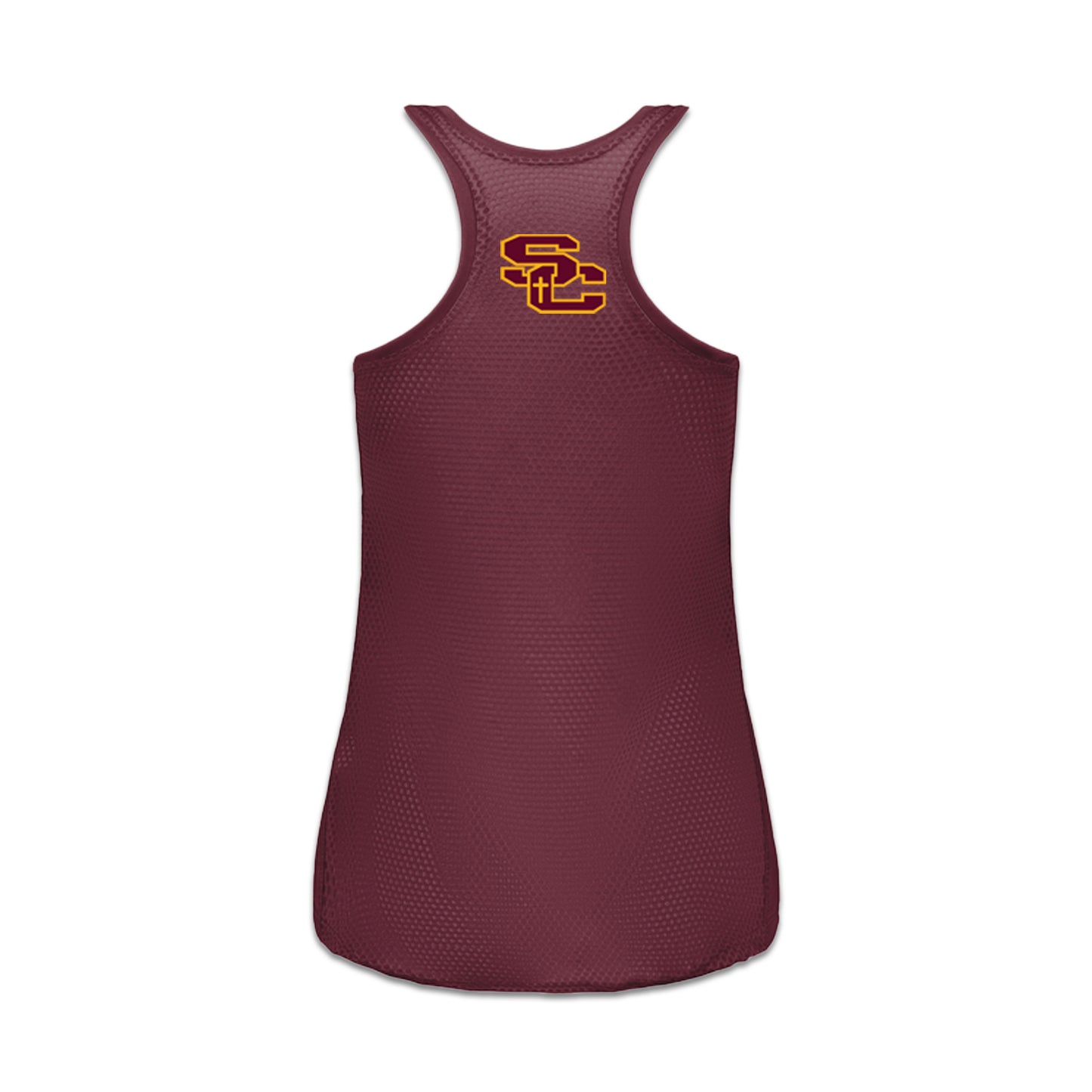 WOMENS RACERBACK TANK SCGT MAROON