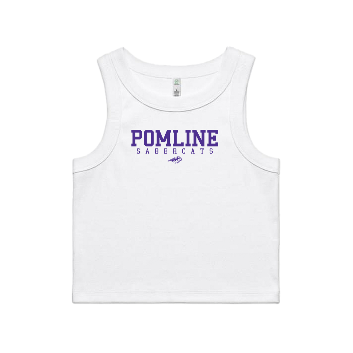 SABINO POM WOMENS CROP RIB TANK