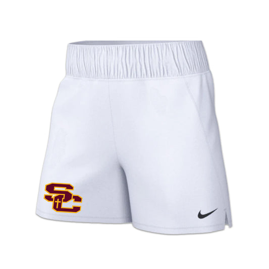 NIKE WOMENS STOCK SPEED SHORT SCLAX WHITE